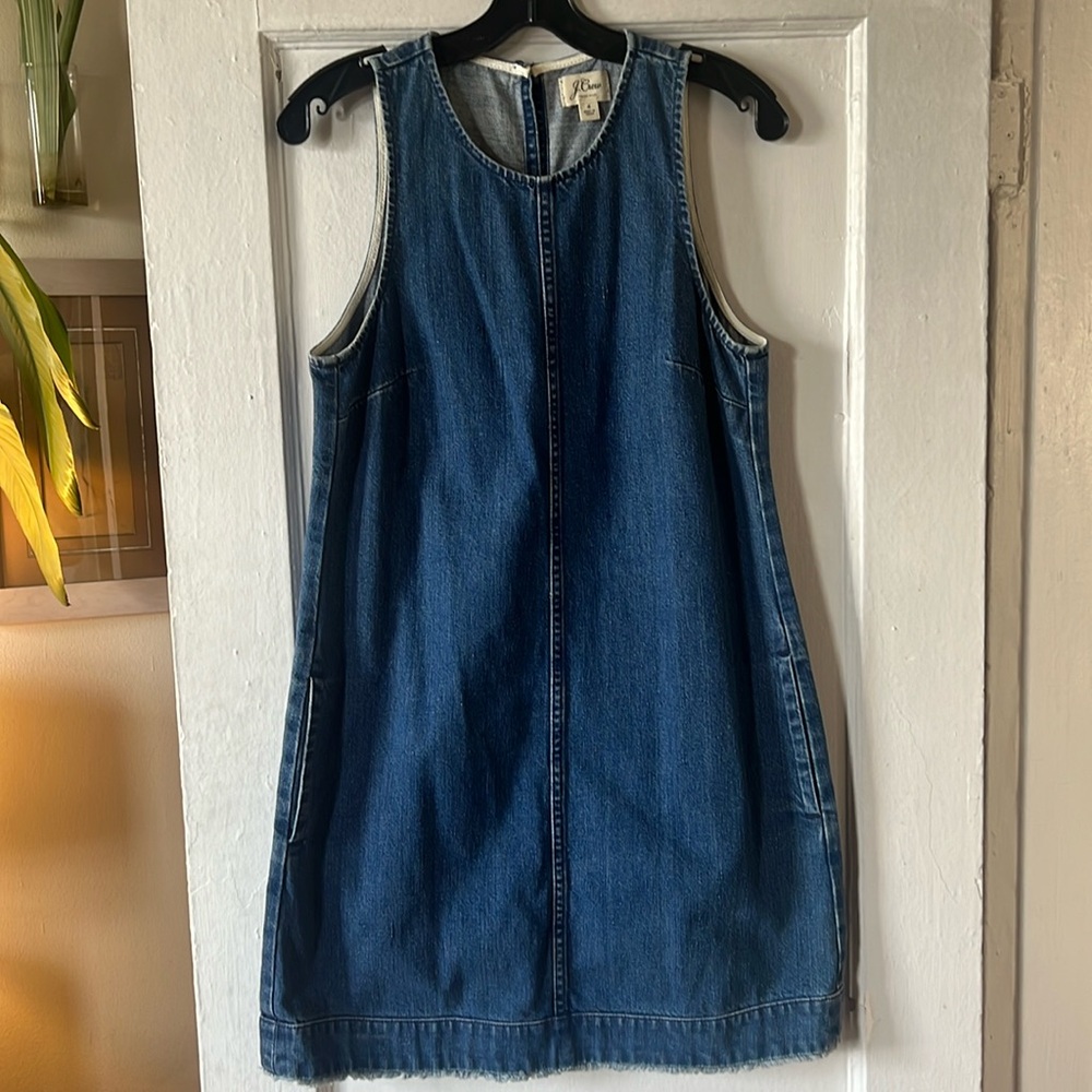 Jcrew denim shift dress